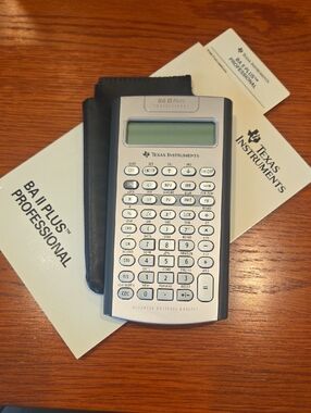 Texas Instruments BA II Plus Professional Financial Calculator - Silver/Black